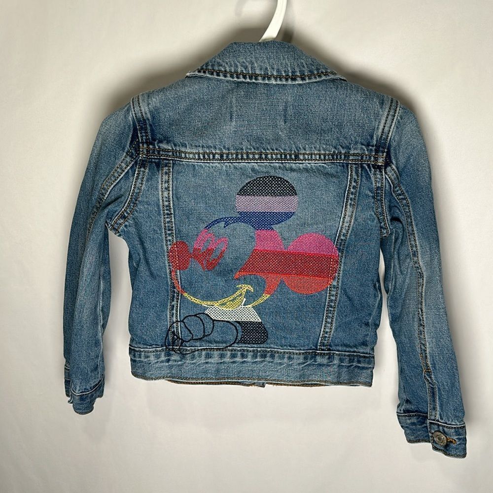 Disney Gap jeans jacket Mickey Mouse XS